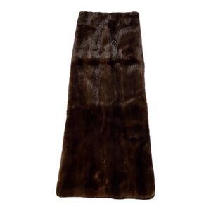 HR Rosoff Originals Brown Mink Fur Stoll, 76inx14in